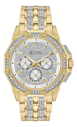 Reloj Bulova Con Cristales Swarovsky 98c126