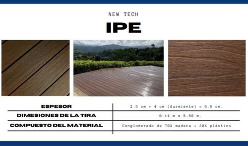 Qt Deck Interior/exterio Ipe Parkey Marron 5.80*14 (0.812)