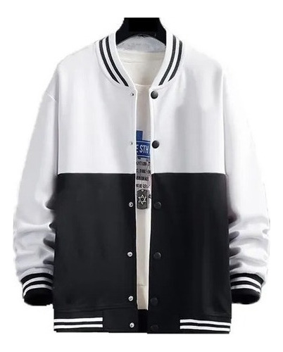 Blusa Poliéster Slim Bl007 Jaqueta College Baseball Bomber