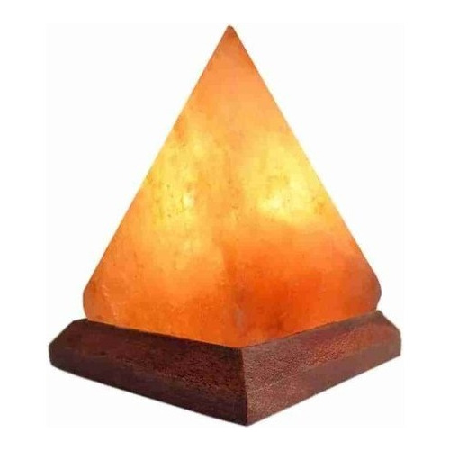 Lampara De Sal Del Himalaya Forma Piramide Usb Premium 