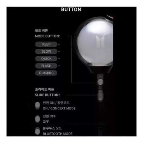 Z Bts Lightstick Edição Especial Army Bomb V4 App Bluetooth