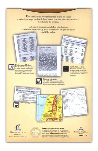 Imagen 5 de 10 de Biblia De Estudio Plenitud Rvr60 Manual Imit. Piel Terracota
