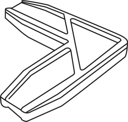 Brixwell 90m-352 Inside Corner Key Plastic Ccl