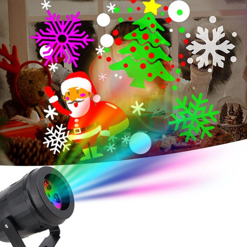 Navidad Led Proyector Luz 16 Patrones Moviendo Lámpara De