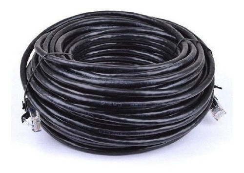 Cable Utp Armado Cat 6 15m Nscut615-n Negro L7