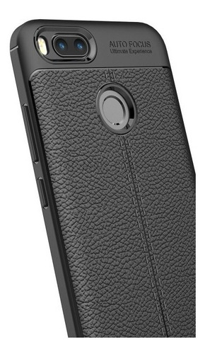 Funda de TPU con textura para Xiaomi Mi A1 +, película negra