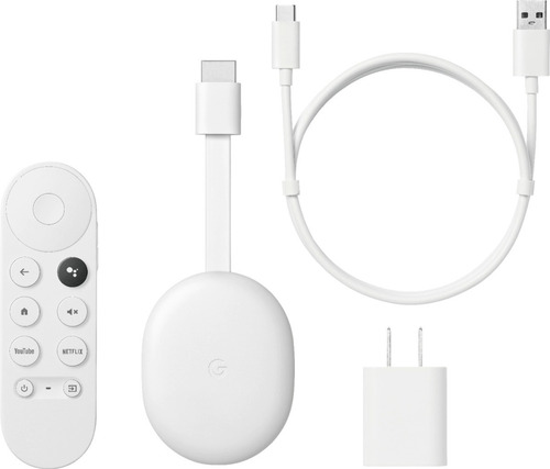 Imagen 5 de 6 de Google Chromecast with Google TV de voz 4.ª generación 4K 8GB snow con 2GB de memoria RAM