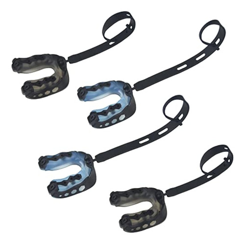 Football Mouthguard,4 Pack Braces Mouthguard With Strap Fit