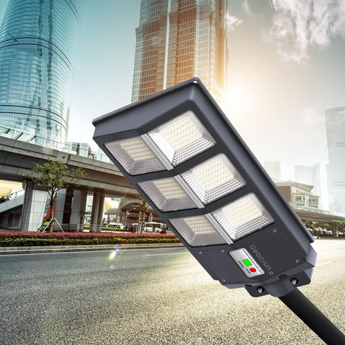 Luces Solares De Calle 300 W, 7000 K, 30000 Lm, Control Remo