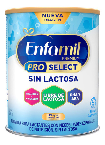 Enfamil pro select en polvo 900gr fórmula infantil sin lactosa a partir del nacimiento