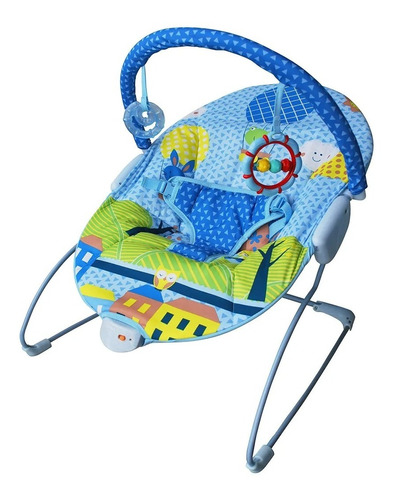 Silla Vibradora Azul Para Bebe Antirreflujo Bebesit