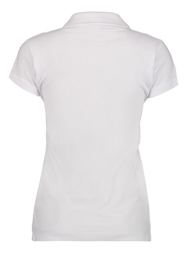 6 Playeras Nao Tipo Polo Blancas - Mujer 100% Algodón