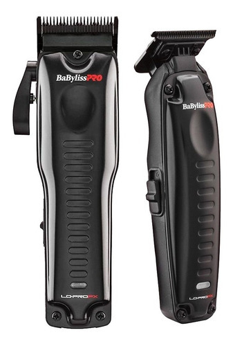 Combo Máquinas Babyliss Fx Lo Pro Corte E Acabamento Preto 110v/220v