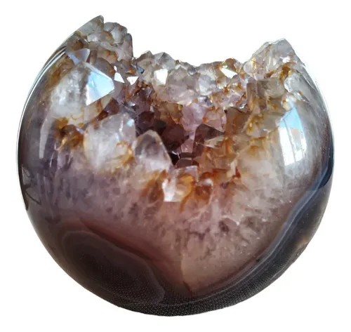Amatista Esfera De Piedra Natural Energética. Transmutación.