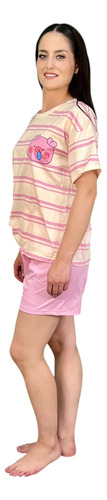 Pijama Mujer Sunpijam Short Unitalla Suave Tacto Algodón