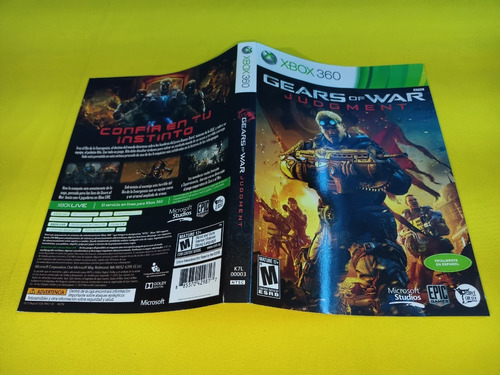 Portada Original Gears Of War Judgment Xbox 360