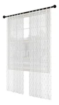 Comprar Juego De Cortinas Voile Con Bordado Gris 140x220cm Rollerhoy