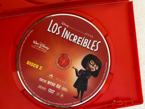 Dvd Los Increibles Disney Pixar Edicion Coleccion 2 Discos (Usado)