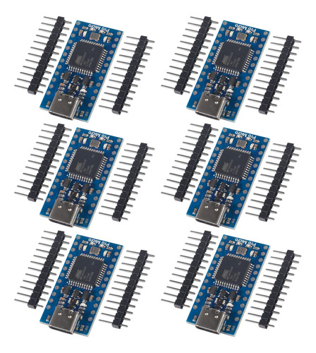 6 Unids Pro Micro Para Atmega32u4 5v 16mhz Bootloadered Ide 