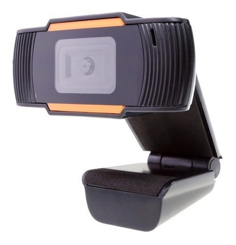 Webcam 720p Hd Con Micrófono Camara Usb Jack 3.5mm Pc Laptop Color Negro
