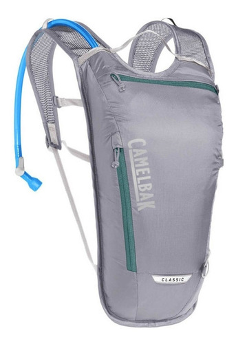 Mochila Hidratação Para Bike Classic Light 2l Camelbak Cinza Desenho do tecido Liso