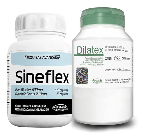 Dilatex Vasodilatador + Sineflex - Power Supplements