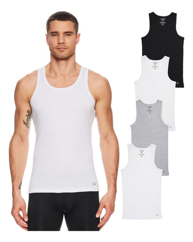 Joe Boxer - Poleras Sin Mangas Para Hombre, Paquete De 4 -