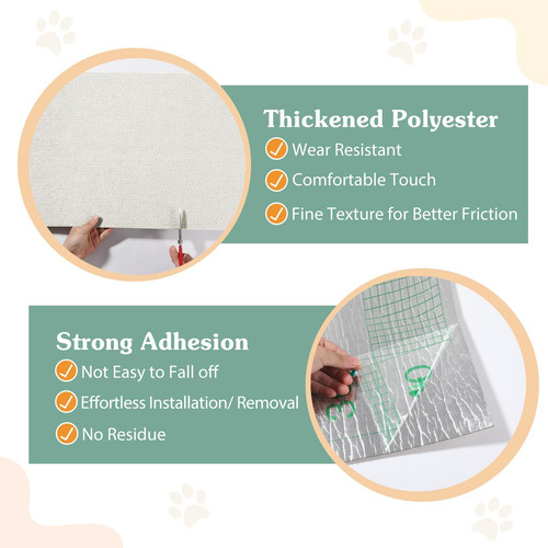 Lewondr Timmable Cat Scrack Mat, 157 X 787 Cat De De De De