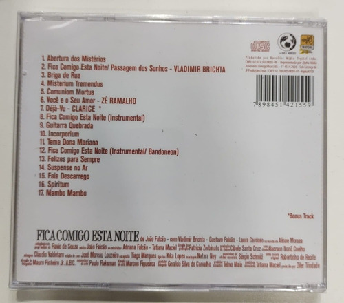 Cd Fica Comigo Esta Noite - Trilha Sonora Original Do Filme