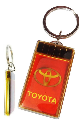 Llavero Con Pantalla Lcd Solar Rotulado Emblema Toyota