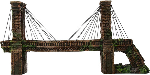 Adorno Puente Brooklyn Plenn Plax 39cm Deco Pecera Acuario