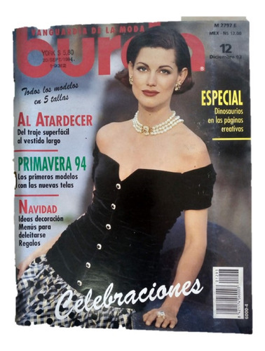 Revistas Burda Moda Costura Con Moldes 12/1993 Y 08-1987