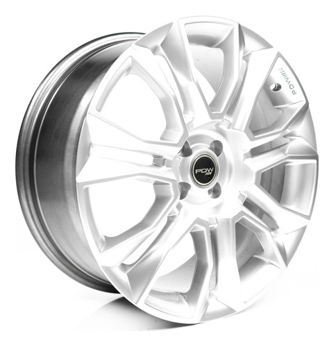 Rodas 18 Esportivas 4x100 Renault Gm Vw Fiat Pdw Cor Prata