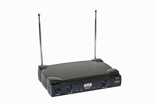 Sistema Emb Vhf Ebm52h Doble Profesional Del Micrófono Auric