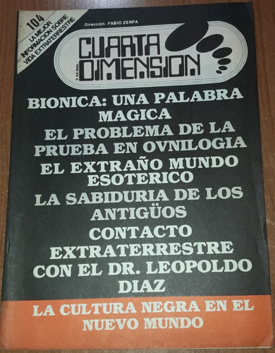 Revista Cuarta Dimension N°104   Febrero De 1983