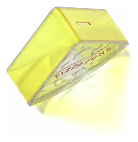 Alcancía En Forma De Rebanada De Pizza Piggy Bank Color Amarillo Pizza Fund