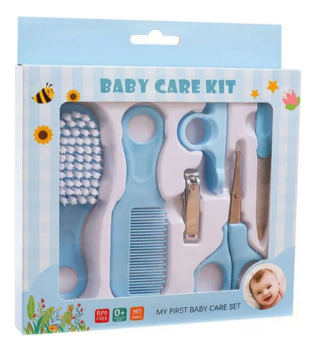 Set Manicure Cepillo Peine Cuidados Para El Bebe Regalo