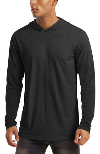 Magcomsen - Playera Deportiva Con Capucha Para Hombre, Upf 5