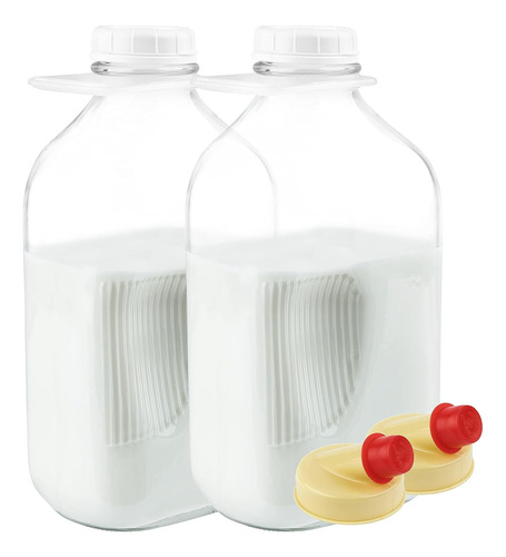 Frascos De Vidrio Para Botellas De Leche Kitchentoolz De 64