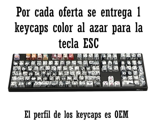 Imagen 1 de 2 de Keycaps Ahegao Keycap  Esc  Para Teclado Mecanico