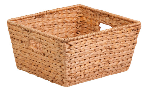 Honey-can-do Natural Basket-LG Square, Grande