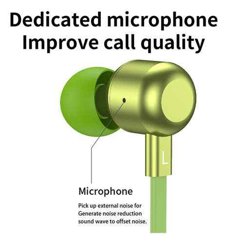 Auriculares Inalámbricos Bluetooth Para Colgar En El Verde