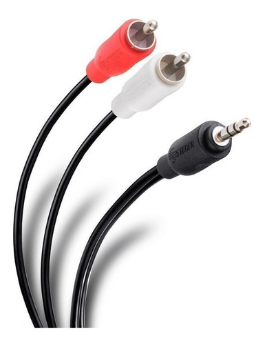 Imagen 1 de 4 de Cable Mini Plug A Rca 1.5m Audio Auxiliar Equipo Musica