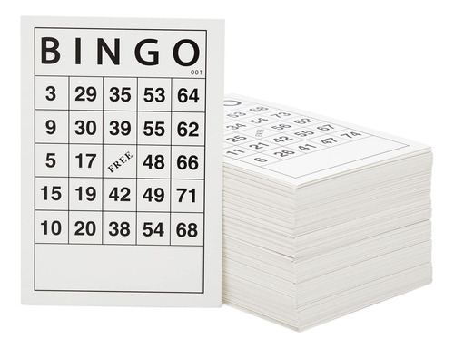 Clasico Bingo Para Niño Adulto 180 Tarjeta Diferente X