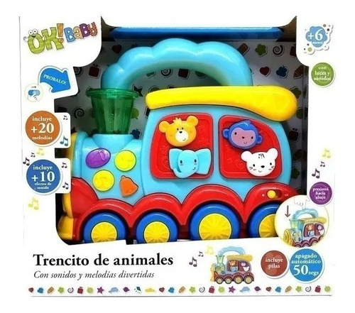 Tren De Animales Con Melodías Y Sonidos Okbaby Sryj