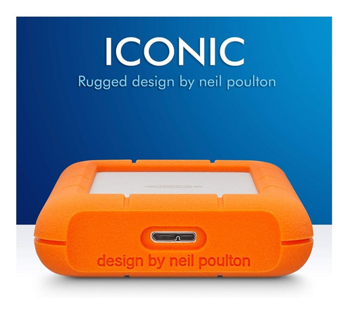 Imagen 5 de 6 de Disco Duro Externo Lacie Rugged Mini Lac301558 1tb Mac Y Pc