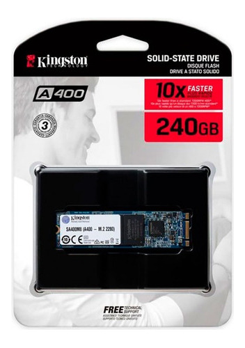 Disco De Estado Solido Ssd 240 Gb Conexión M2 Kingston 3d