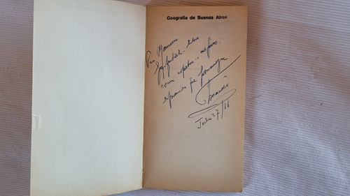 Imagen 5 de 6 de Geografia De Buenos Aires Escardo 1º Ed Autografiado Eudeba