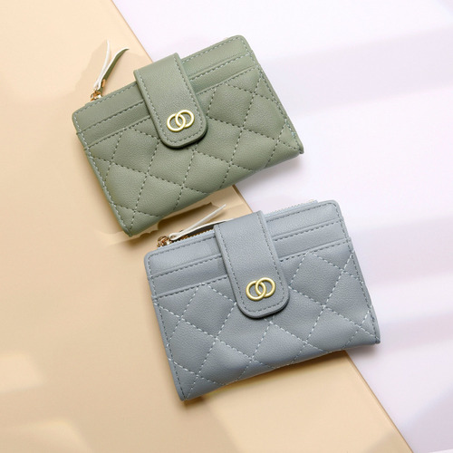 Cartera Corta Estilo Coreano Para Varias Tarjetas Para Mujer