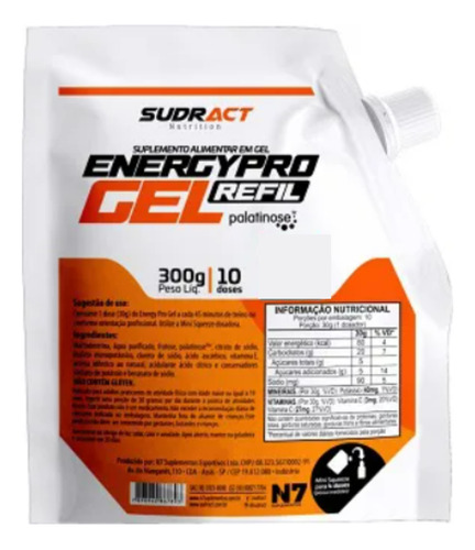 Energy Pro Gel Carb Repositor Sudract Refil 300g Performance